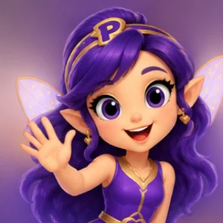 Mila, the ParkPulse park fairy, waving